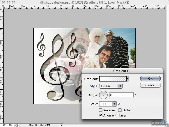Photoshop CS3 - Gradient Fill
